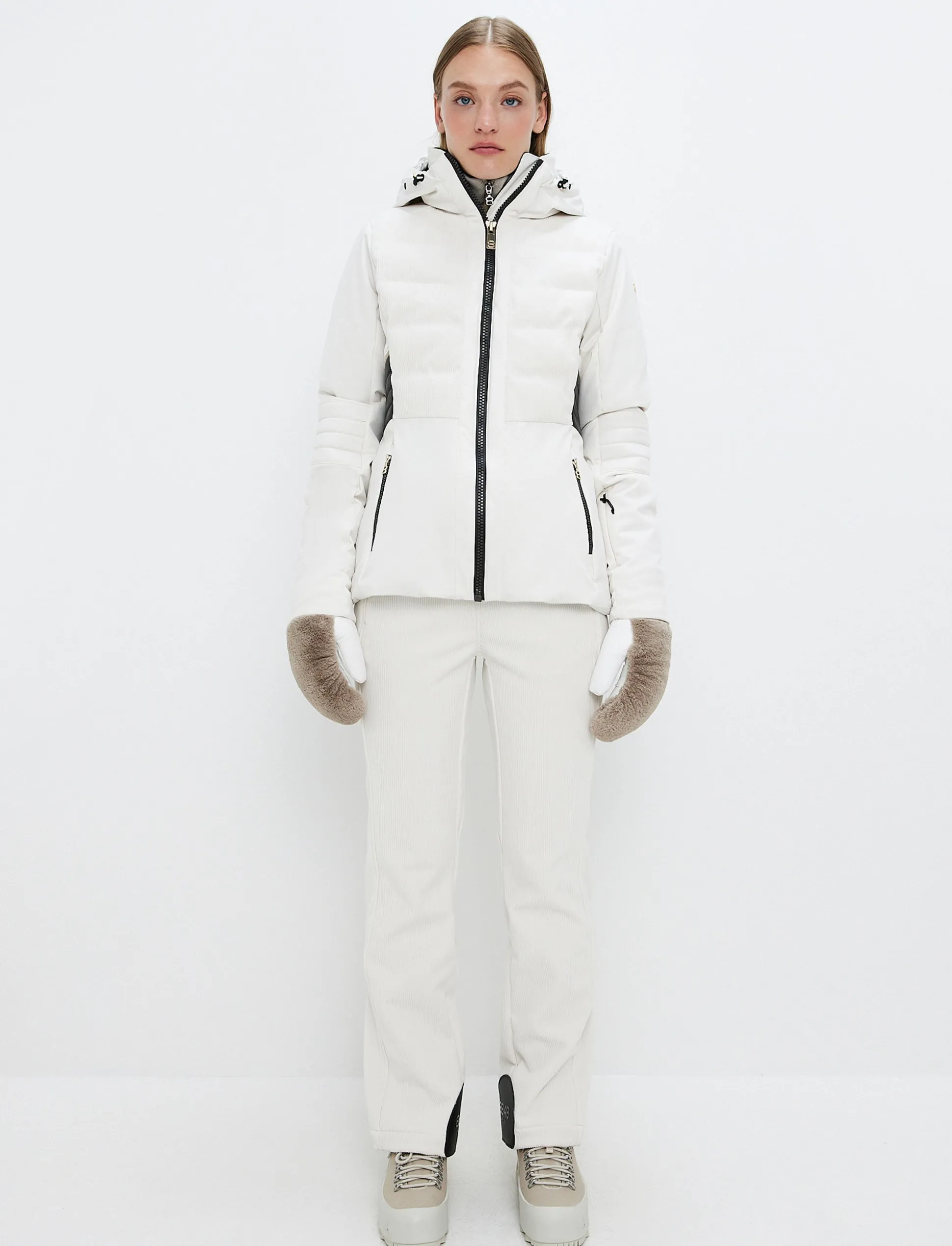 8848 Altitude Clarice W Cord Ski Jacket - Winter White Hot