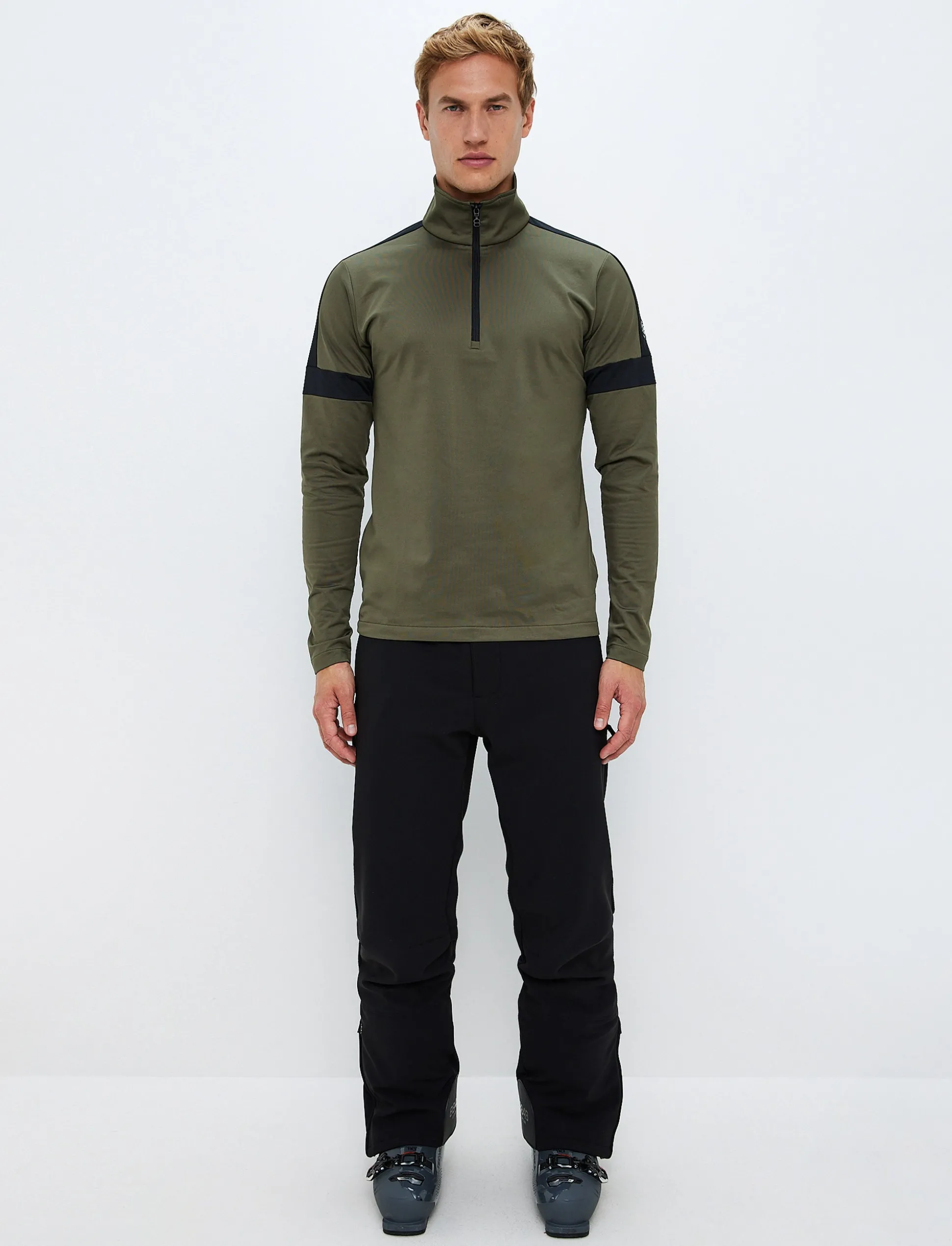 8848 Altitude Dino 1/2 Zip Sweat - Army Green Fashion