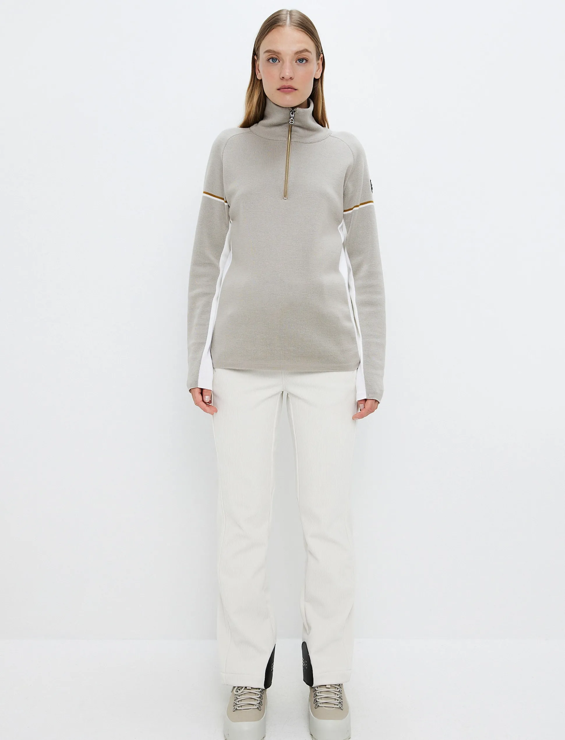 8848 Altitude Ember W Merino Sweat - Lt Beige Online