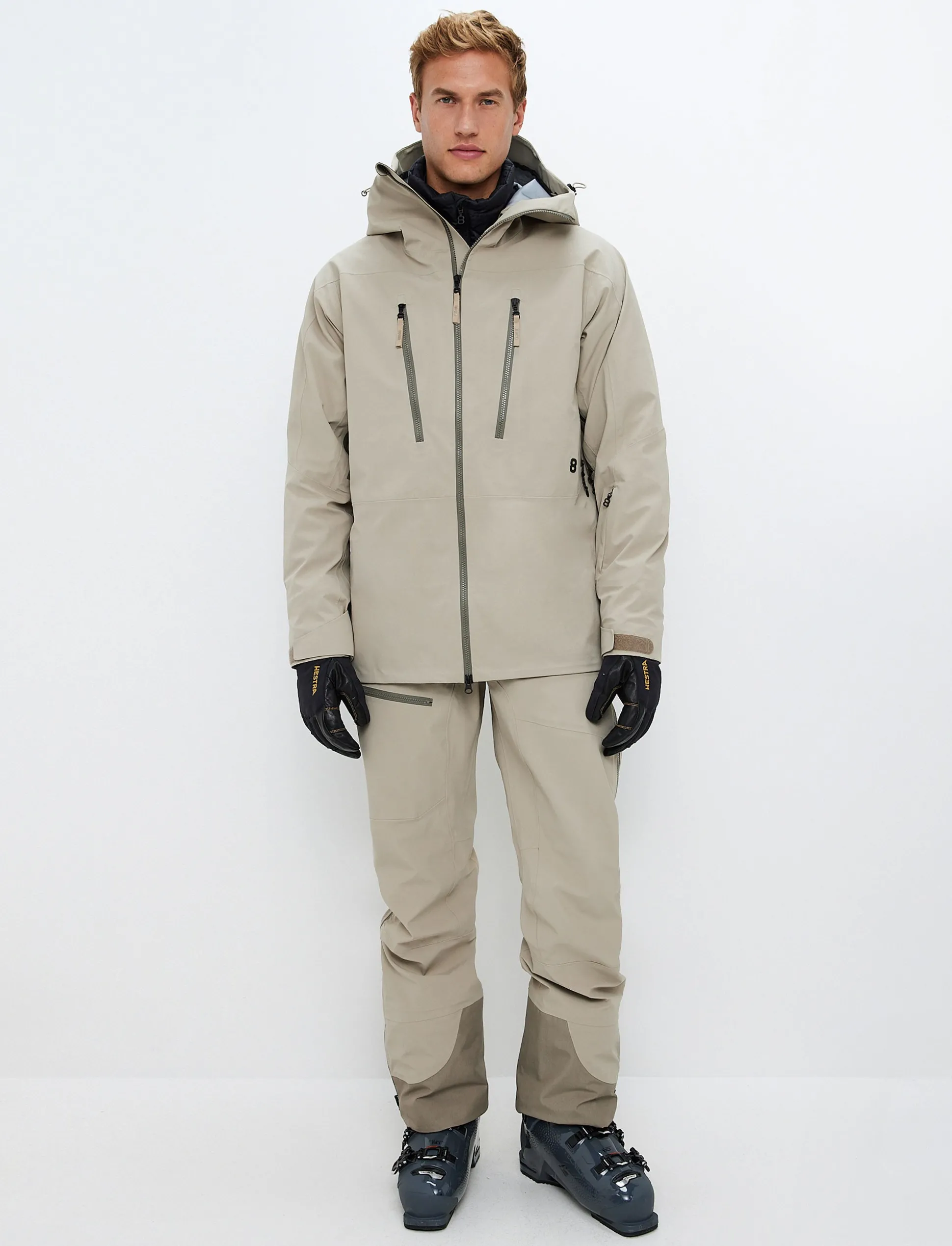 8848 Altitude Gansu 5.0 Shell Jacket - Lt Beige Clearance