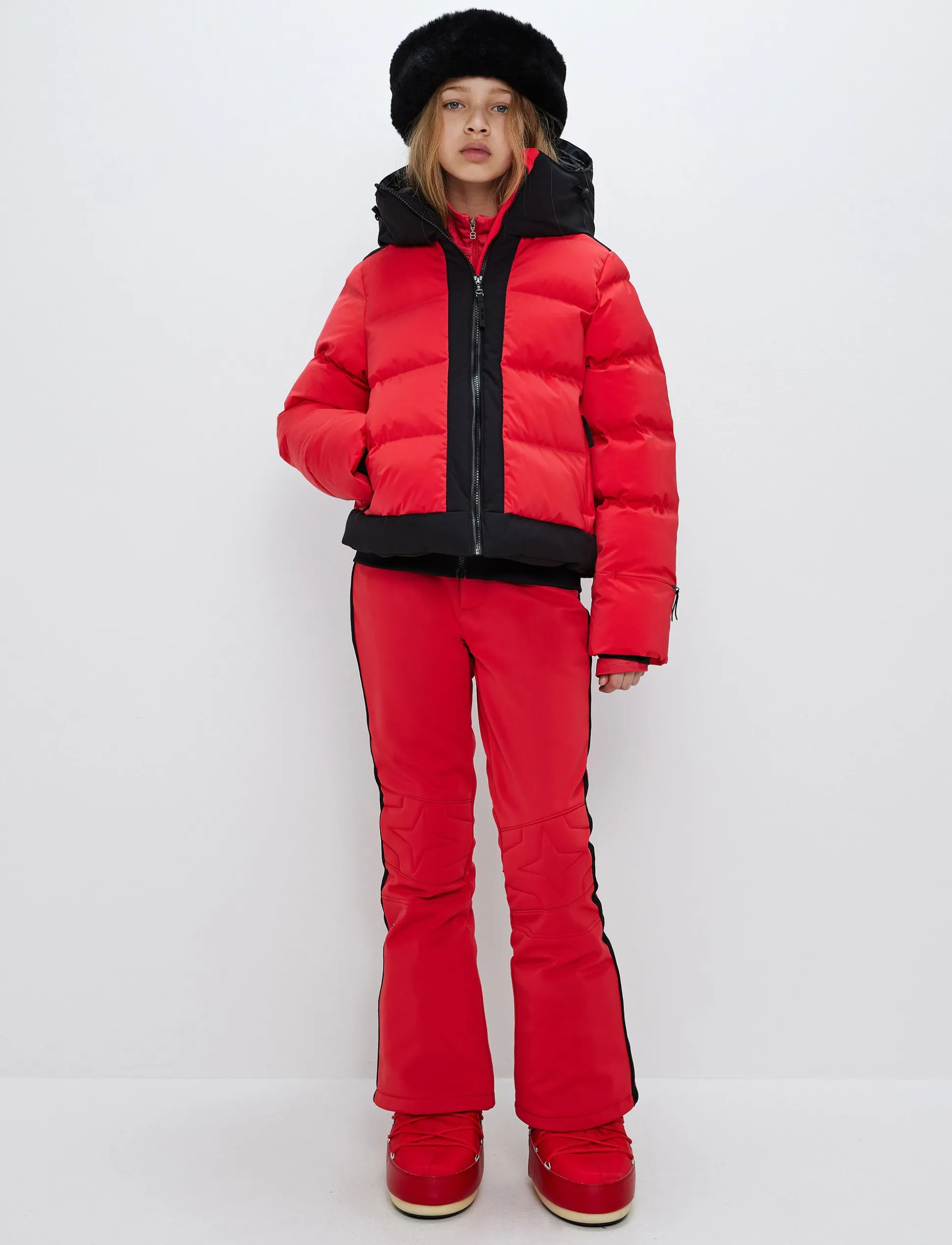 8848 Altitude Moon Jr Ski Jacket - Poinsetta Red Outlet