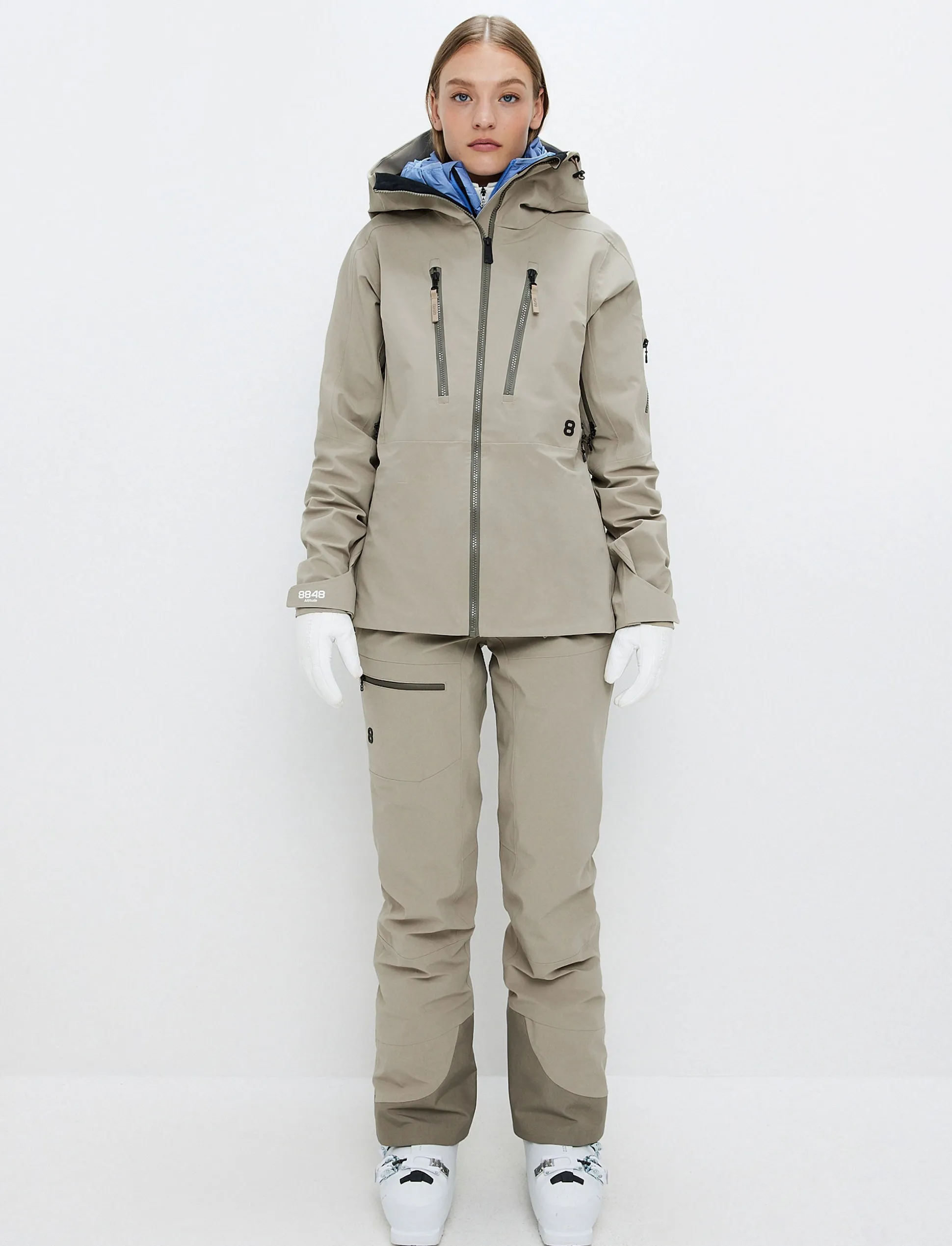 8848 Altitude Pow 3.0 W Shell Jacket - Lt Fallen Rock Discount