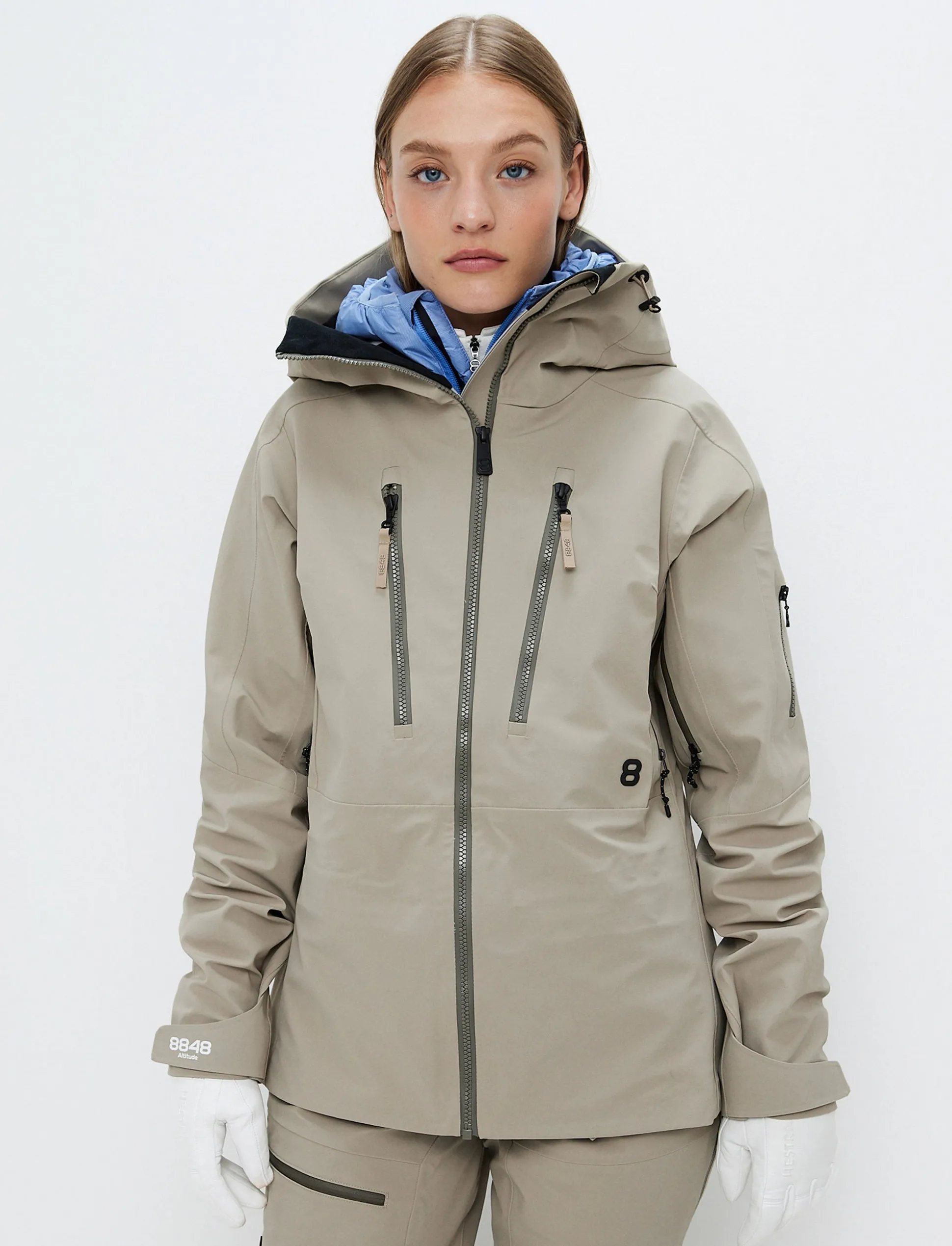 pow__w_shell_jacket__lt_fallen_rock_2.webp 8848 Altitude Pow 3.0 W Shell Jacket - Lt Fallen Rock Discount