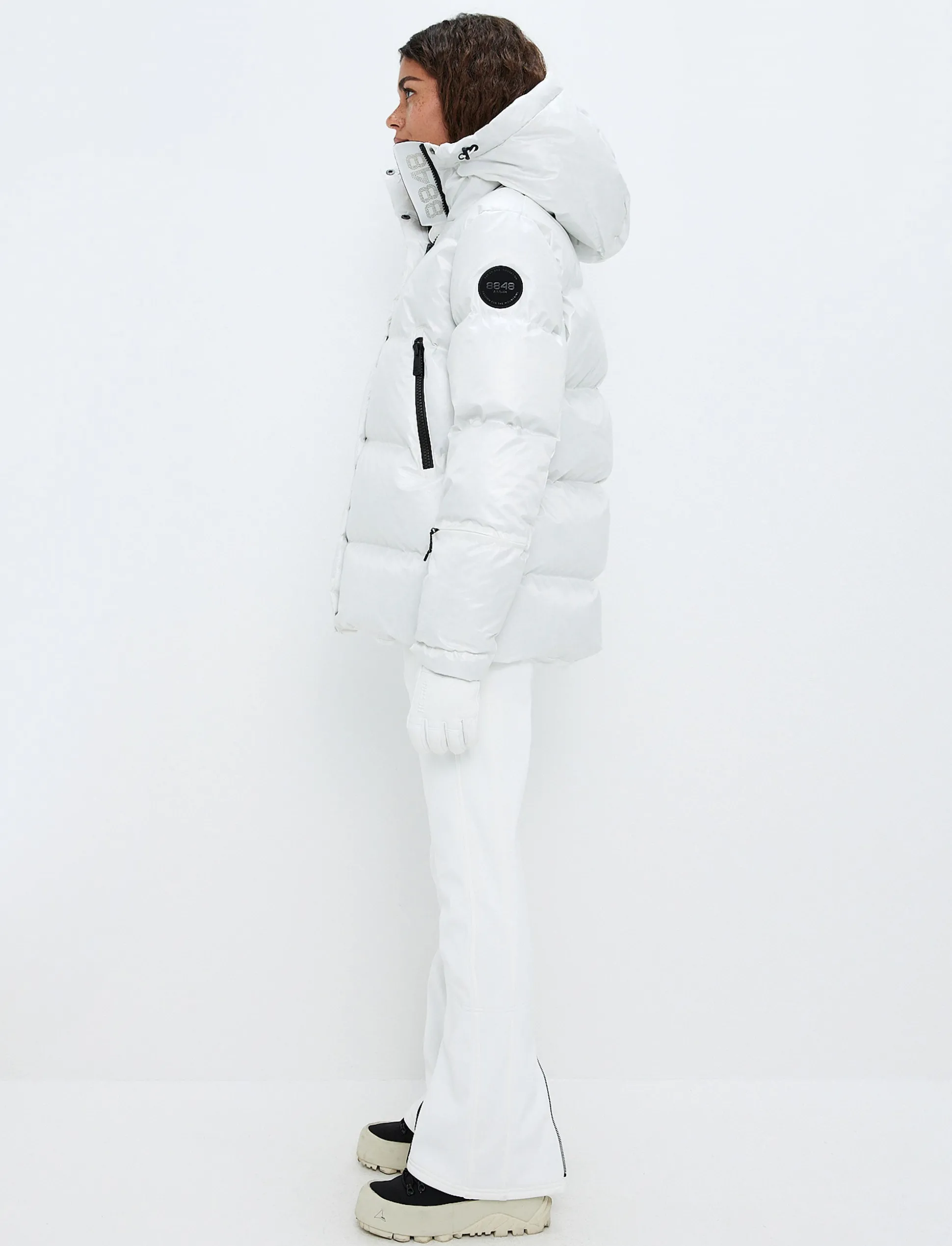 8848 Altitude Sarah W Ski Down Jacket - Blanc Outlet