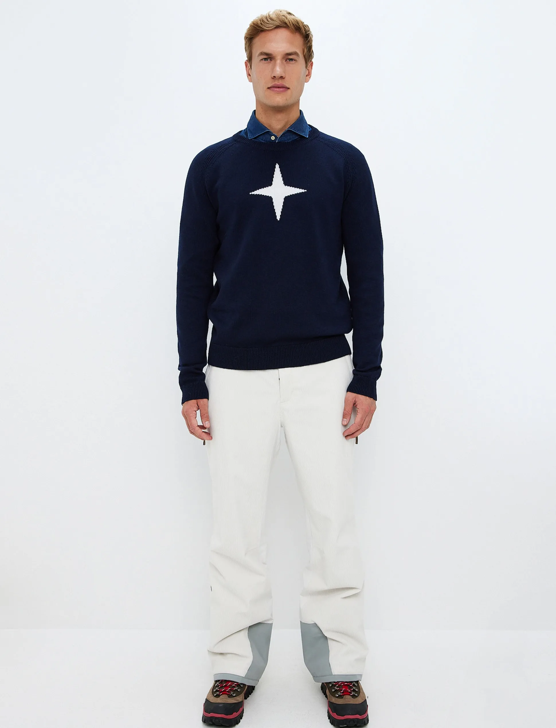 8848 Altitude Star Merino Sweat - Navy Hot